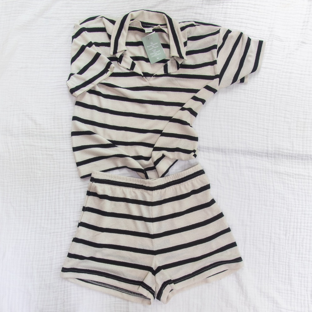 NWT Striped Terry Top by H&M